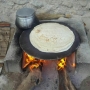 ساج 44 سانتی نان پزی چدن خالص بدون روکش شیمیایی (ساچ روسی ظرف چدنی)