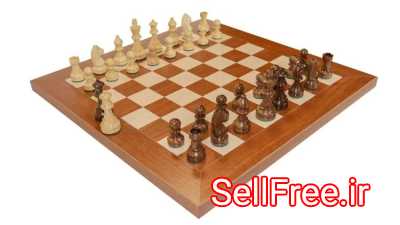 صفحه و مهره شطرنج چوبی سلطنتی مدل DGT