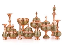 ظروف مسی خاتم کاری اصفهان