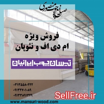 فروش ویژه ام دی اف تیسان به سراسر کشور در صنایع چوب منصوری