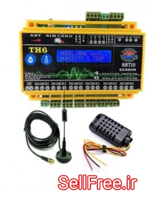 کنترلر پیامکی  دما و رطوبت مدل TH6 ( تی تاک ) 09190768462