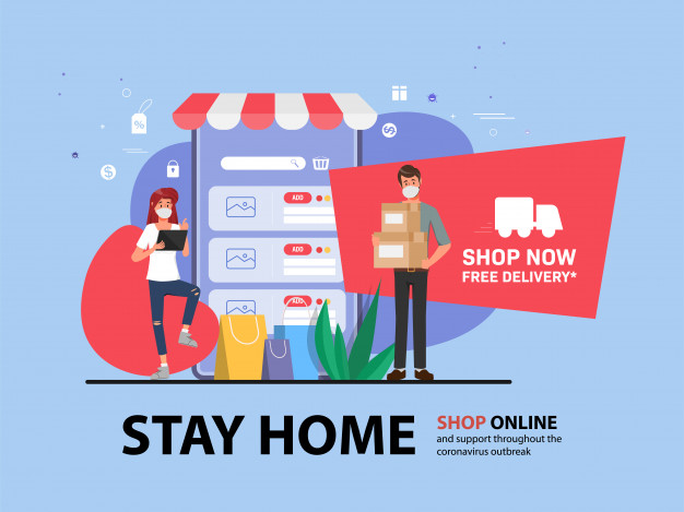 در خانه بمانید و آنلاین خرید کنید